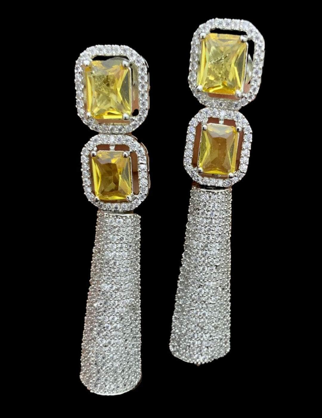 Ishhaara Crystal Long Tail Earrings