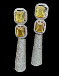 Ishhaara Crystal Long Tail Earrings