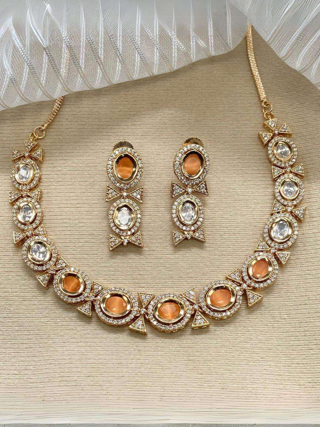 Ishhaara Indian Zircon Necklace Set