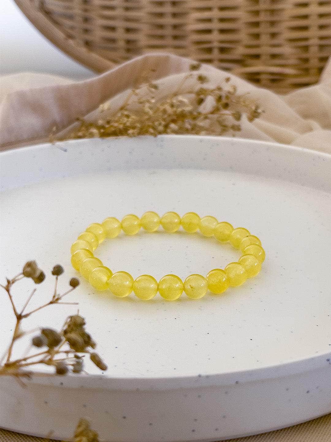 Ishhaara Yellow Jade Bracelet