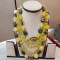 Ishhaara Semi Precious Layered Necklace Set