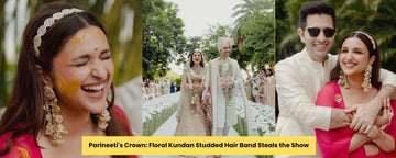 Parineeti Chopra in Floral Kundan Studded Hair Band Steals the Show