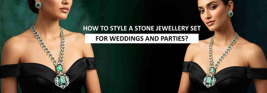 Stone Jewellery Set For Weddings And Parties