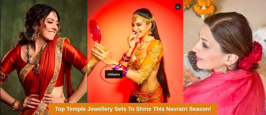 Top Temple Jewellery Sets To Shine This Navratri Season!our celebrations.