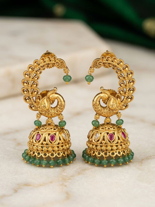 Radiant Gold Cuff Jhumka