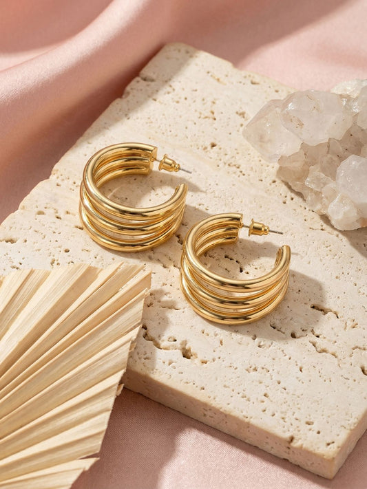 Triple Hoop Earrings