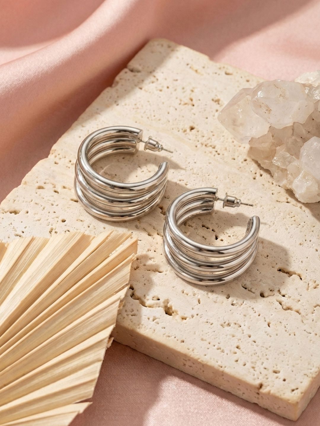 Triple Hoop Earrings