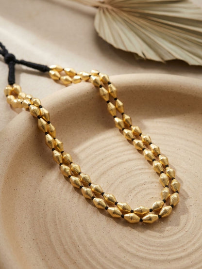 Gold Plated Dholki Necklace