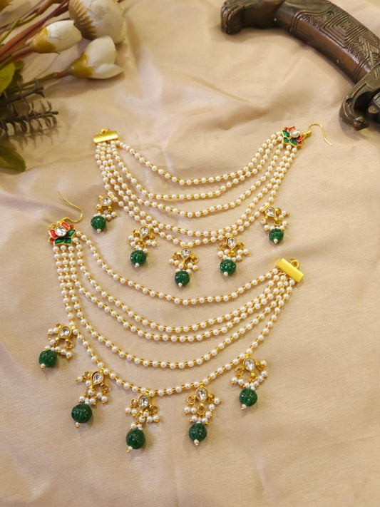 Beaded Layered Ear Chain