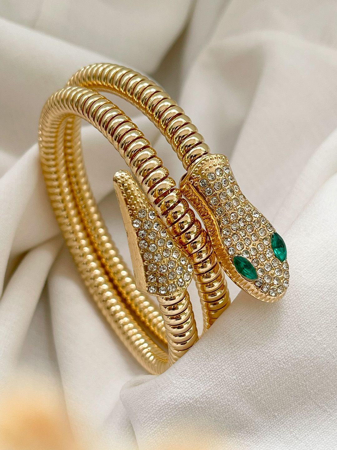 Gold Plated Snake Bracelet