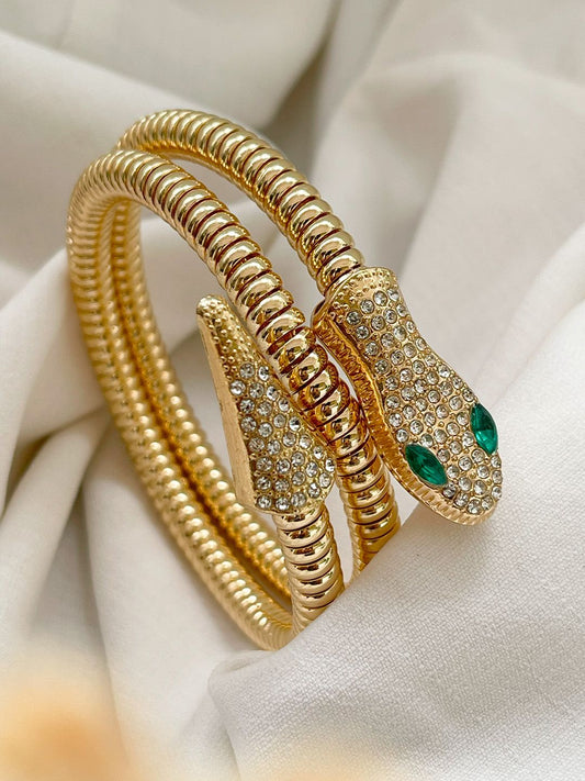 Gold Plated Snake Bracelet