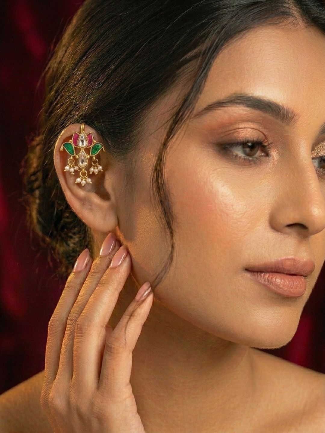 Lotus Glow Bugadi Earcuffs
