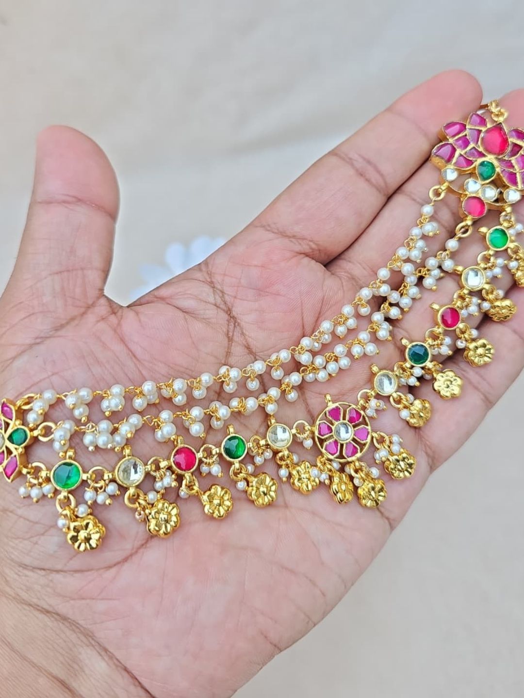 Multicolor Antique Ear Chain