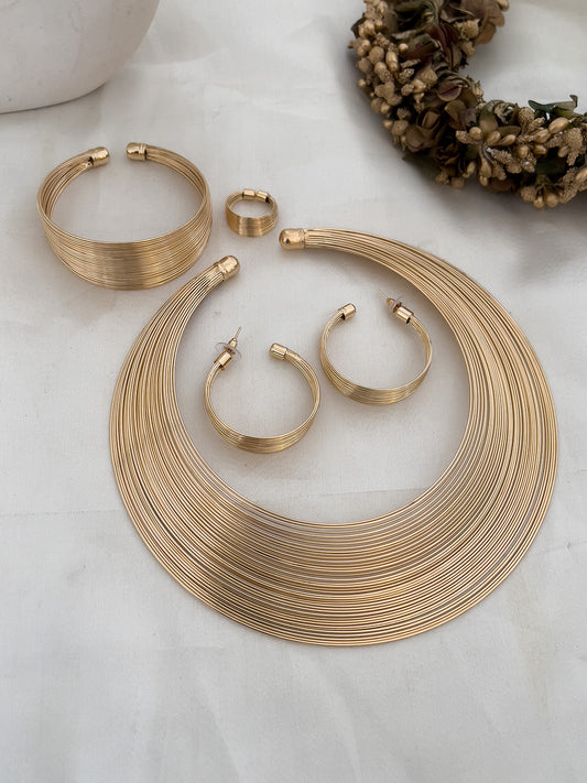 Multi Layered Wire Jewelry Set