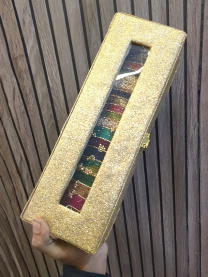 Set Of Assorted Kashmiri And Pearl Bangles