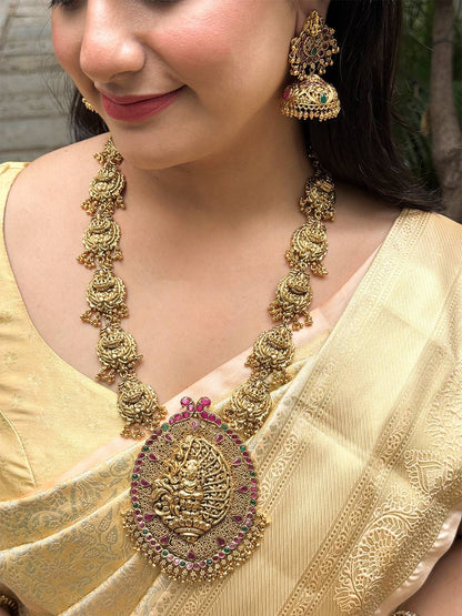 Antique Premium Lakshmi Long Haram