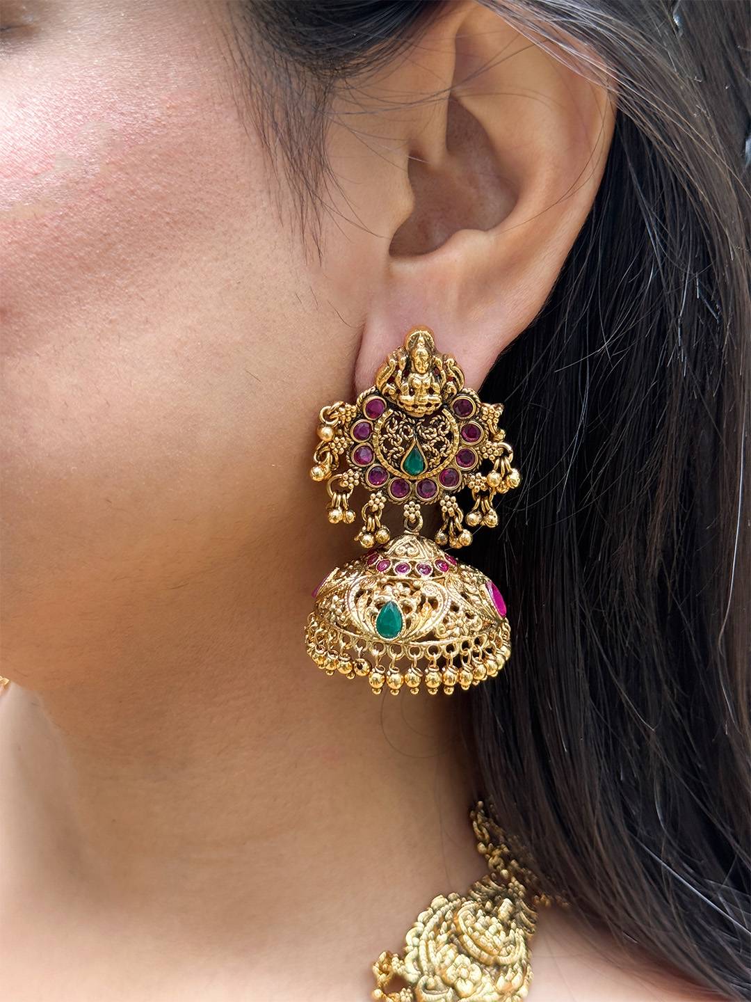 Antique Premium Lakshmi Long Haram