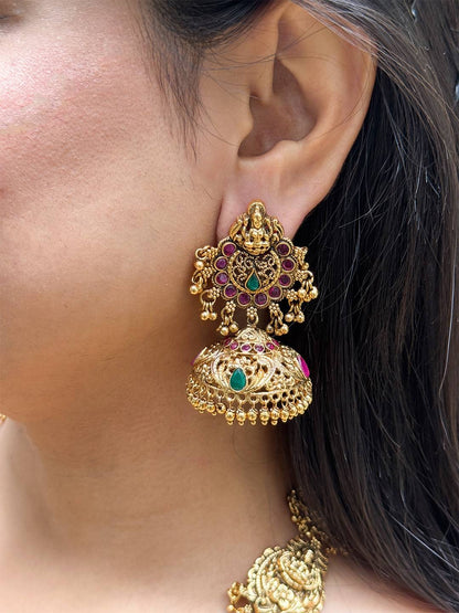 Antique Premium Lakshmi Long Haram
