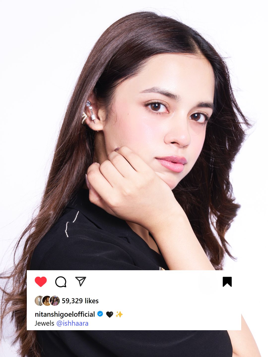 Nitanshi Goel In Double Dynamite Ear Cuff