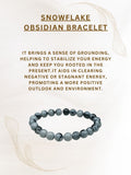 Ishhaara Snowflake Obsidian Bracelet