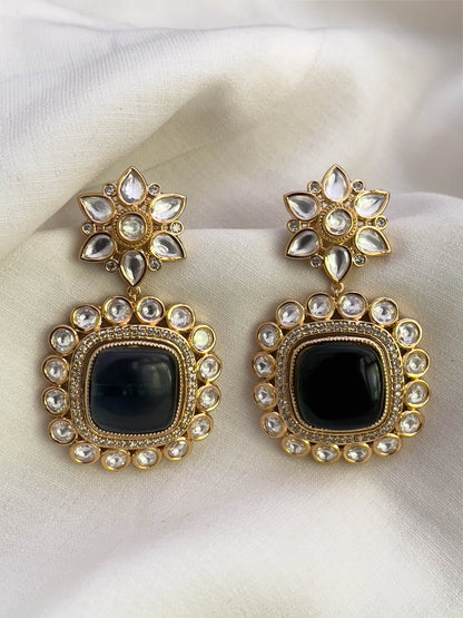 Geometrical Stone Studded Changeable Earring