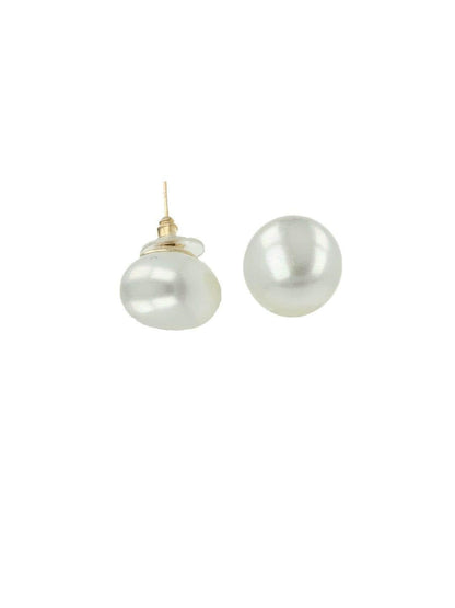 Ishhaara Nimrat Kaur In Pearl Statement Studs Super White