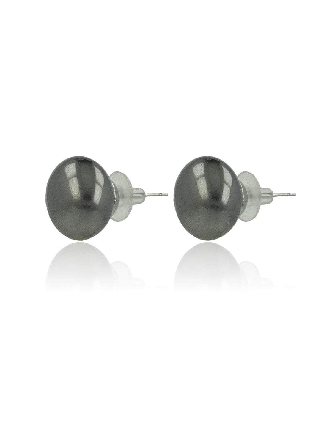 Ishhaara Pearl Statement Studs Gray