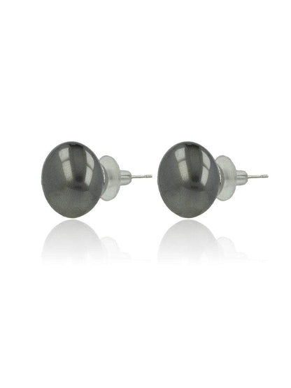 Ishhaara Pearl Statement Studs Gray