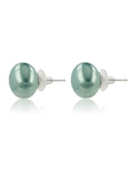 Ishhaara Pearl Statement Studs Turquoise Blue