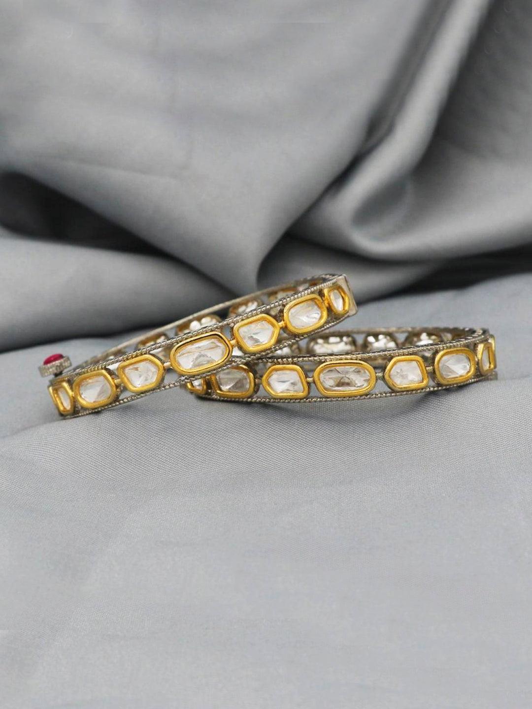 Ishhaara Dual Polki Kundan Kadas