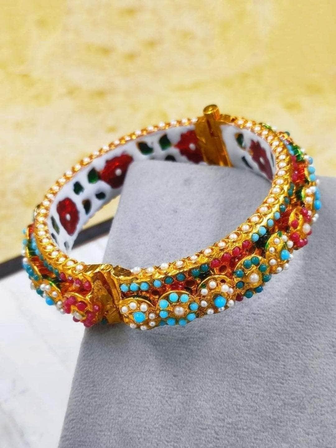 Ishhaara Indo Western Colorful Beaded Bangle