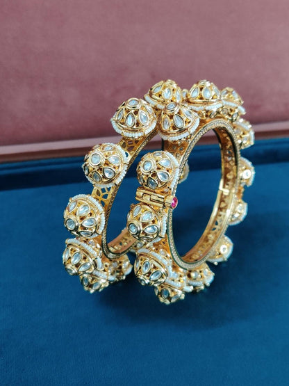Ishhaara Kundan Polki Meenakari Bangle