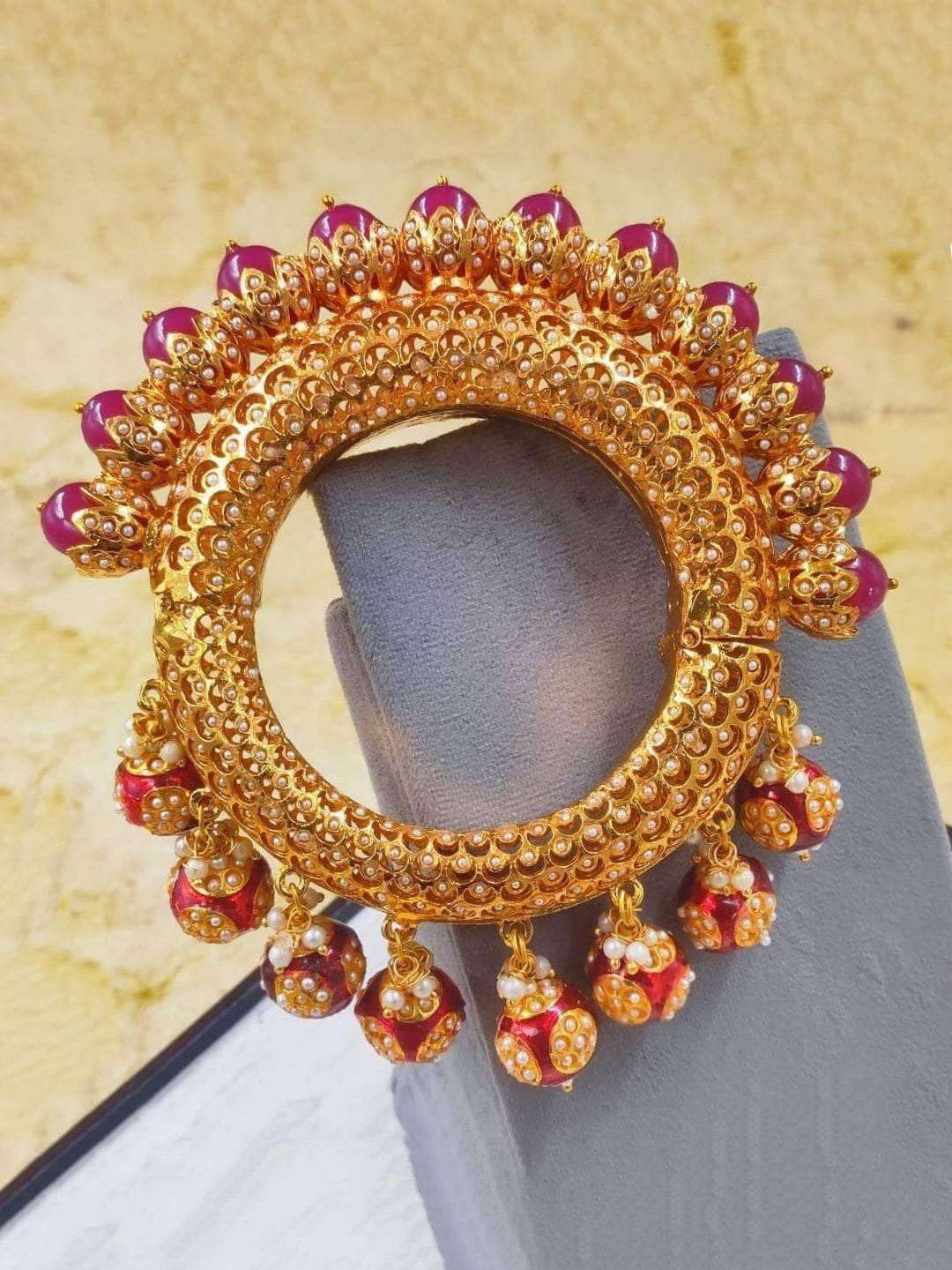 Ishhaara Meenakari Bangle Magenta