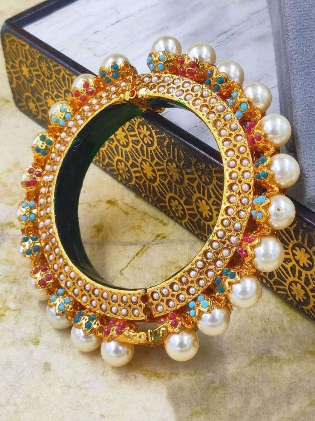 Ishhaara Meenakari Bangle White