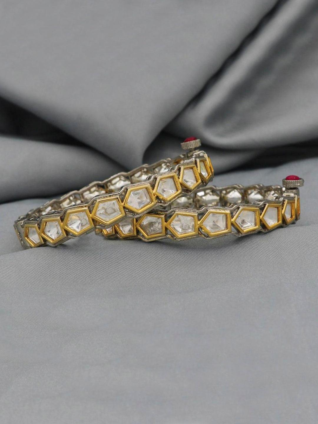 Ishhaara Pentagon Kundan Bangle
