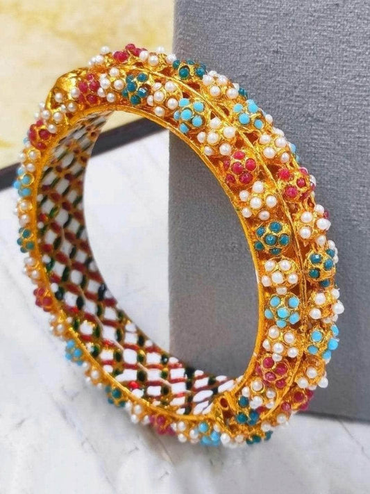 Ishhaara Royal Look Multi Color Meenakari Jadau Bangles