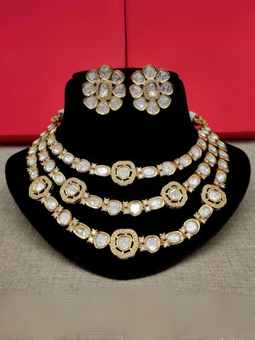 Ishhaara 3 Layer Kundan Necklace