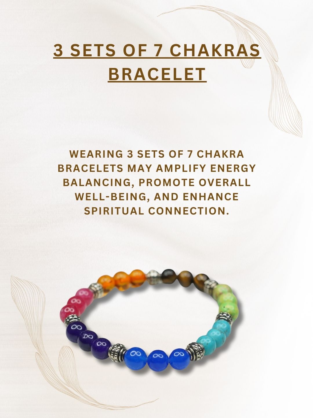 Ishhaara 3 Sets Of 7 Chakras Bracelet