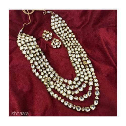 Ishhaara 5 Line Abstract Necklace