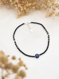 Ishhaara 916 Hall Marked Pure Silver Evil Eye Anklet