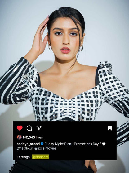 Ishhaara Aadhya Anand In Twinkle Twist Earrings