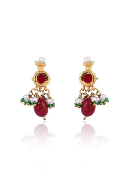 Ishhaara Ad Multi Color Kundan Necklace Set