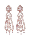 Ishhaara Ad Stone Brass Drop Earrings