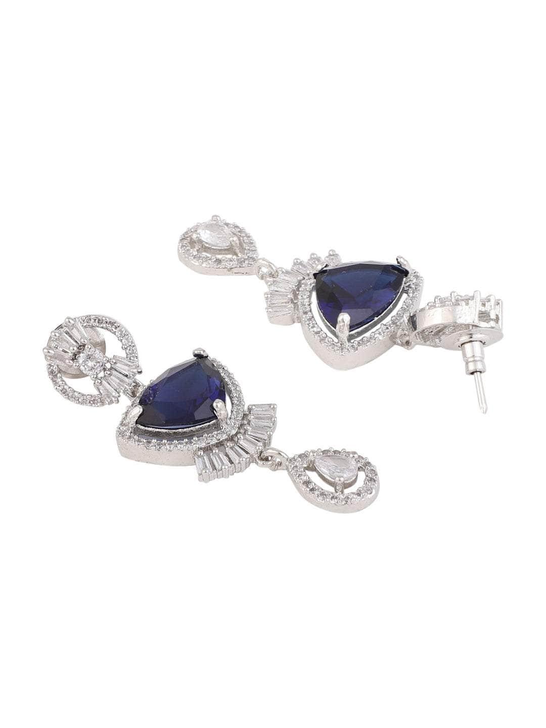 Ishhaara Ad Stone Brass Necklace Set