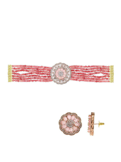 Ishhaara Ad Stone Choker Set
