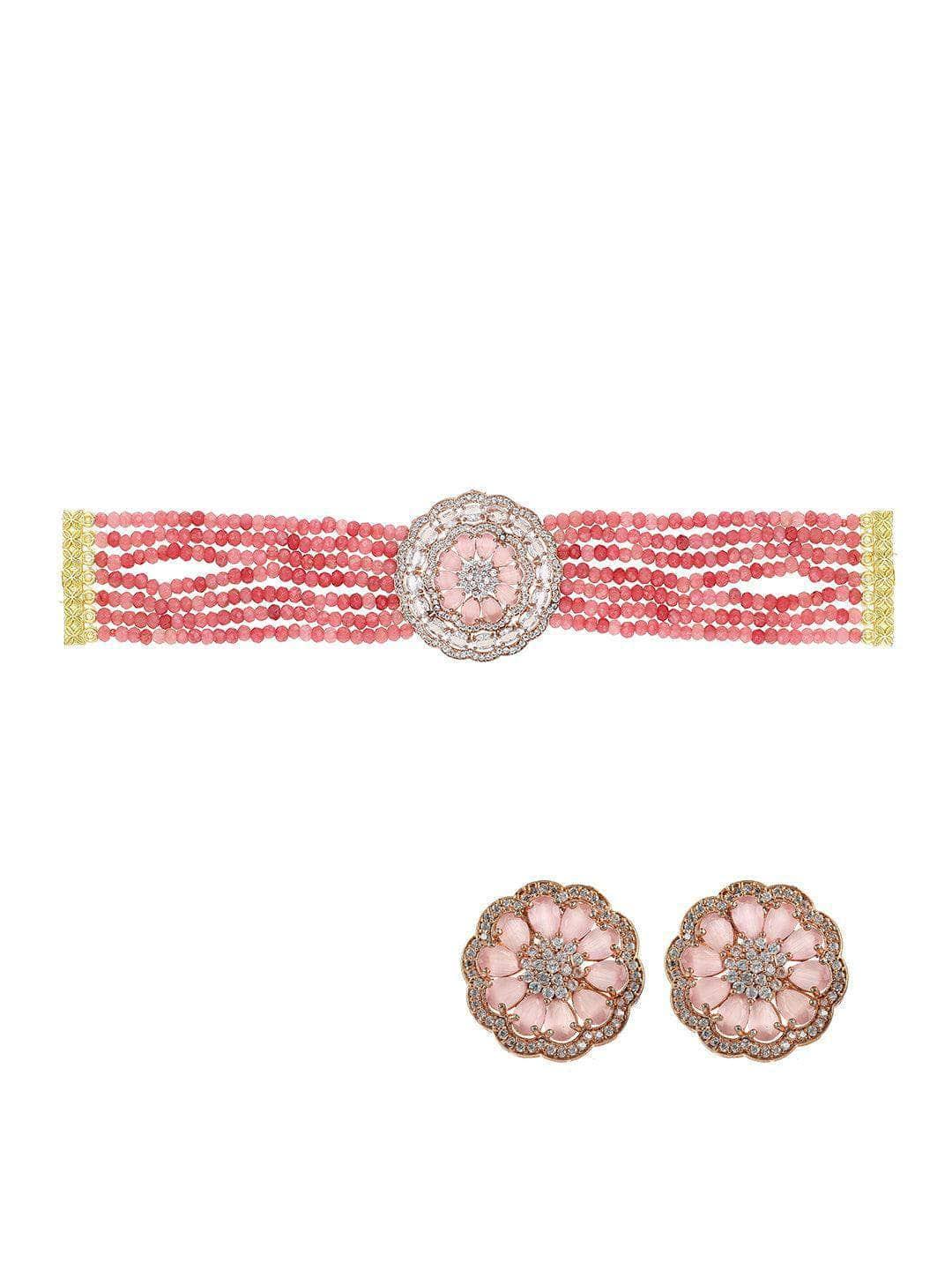 Ishhaara Ad Stone Choker Set