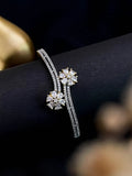 Ishhaara Ad Studded Bangle Style Bracelet