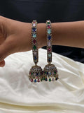 Ishhaara Ad Studded Multicolored Jhumka Bangles