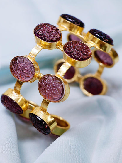 Ishhaara Alexandrite Hand Cuff Purple