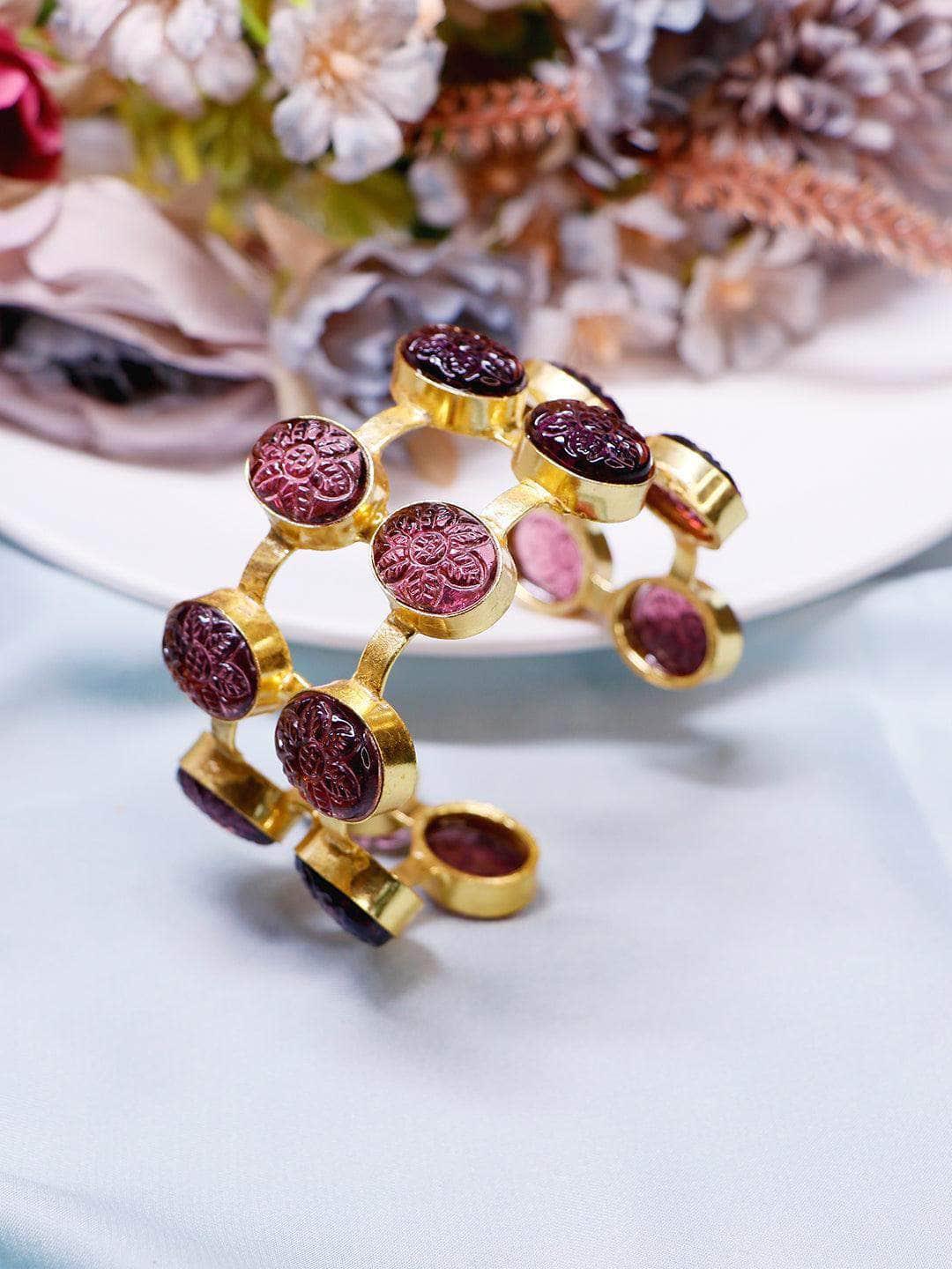 Ishhaara Alexandrite Hand Cuff Purple